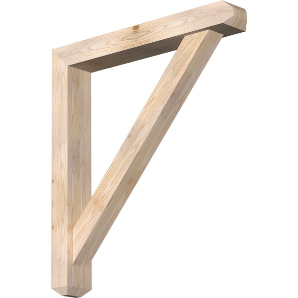 Ekena Millwork Traditional Craftsman Smooth Bracket w/ Offset Brace, Douglas Fir, 5 1/2"W x 36"D x 40"H BKT0604X36X40TRA04SDF - main